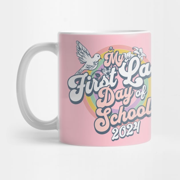 My First Last School Day of 2024 Groovy School Senior by Contentarama